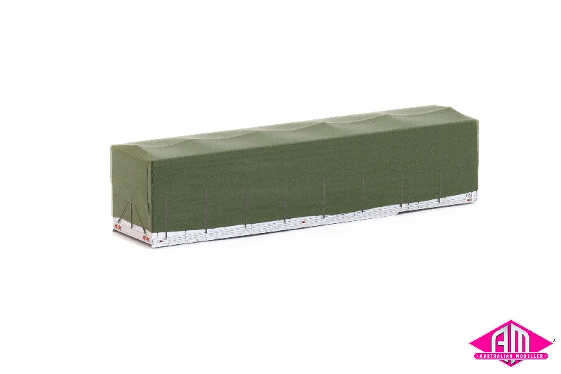 Carousel model toys for decorative and interactive play​ Tarped Trailer Load, Plain Olive Tarp BV-4 - Twin Pack, TRA-18