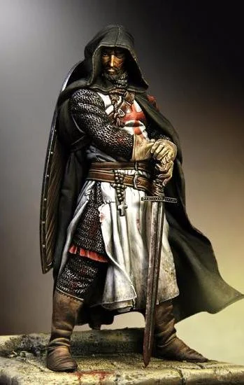 Ship model toys for maritime history lovers to build​ Templar Sergeant, XIII century