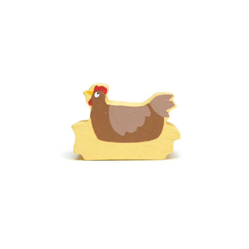 Wooden play fairy gardens for magical play​ Tender Leaf Chicken Wooden Animal