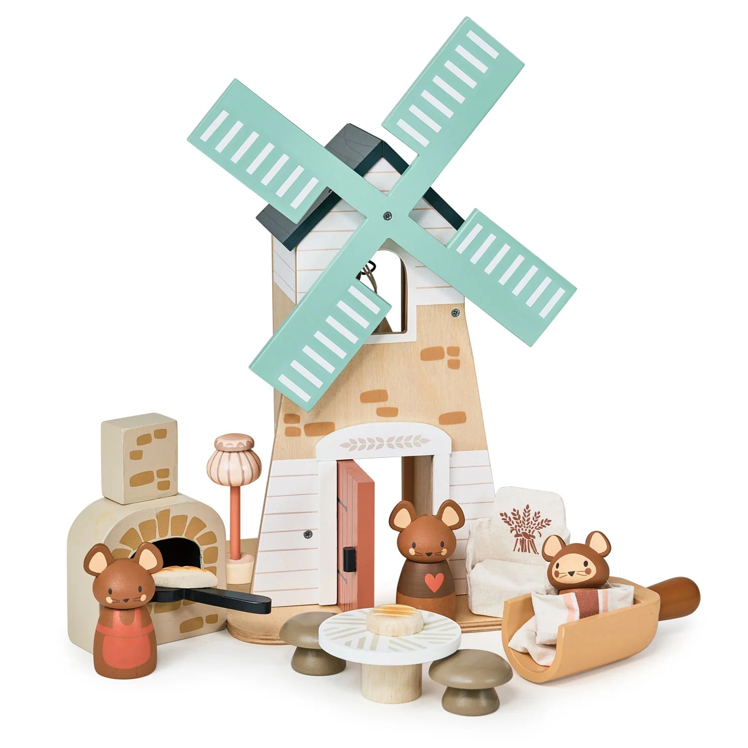 Wooden teeter - totter toys for social play​ Tender Leaf Toys Penny Windmill Set