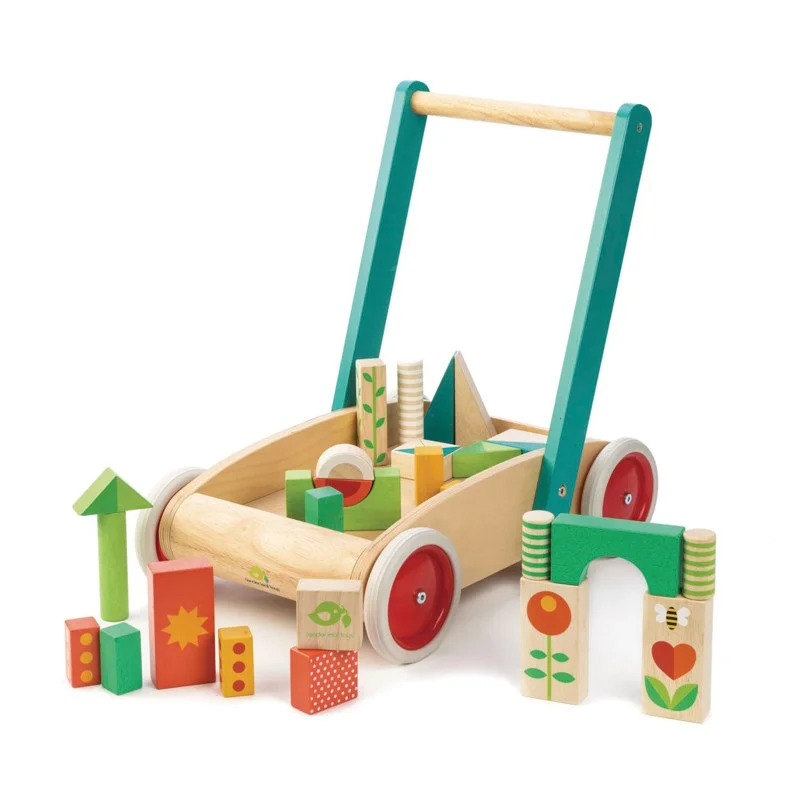 Wooden xylophones for making music​ Tender Leaf - Wagon with Blocks