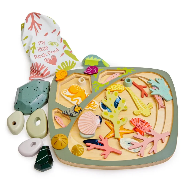 Wooden glow - in - the - dark toys for nighttime play​ My Little Rock Pool