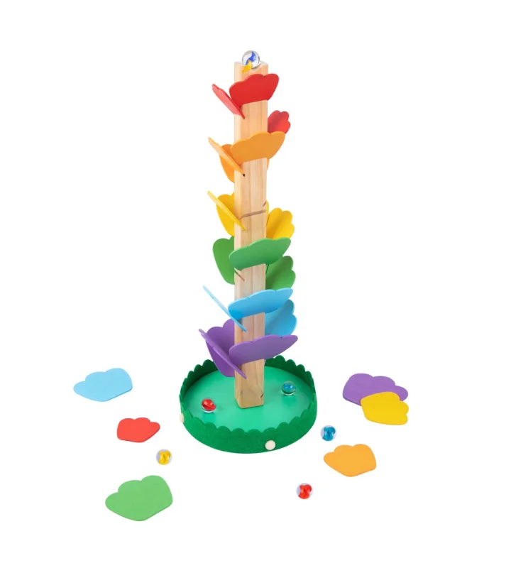 Wooden pirate ships for imaginative adventures​ Tooky Toy Wooden Ball Track Game