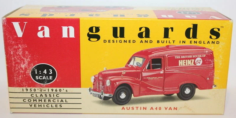 RC boats for water - based remote - controlled play​ Vanguards 1/43 Scale VA3010 - Austin A40 Van - Heinz