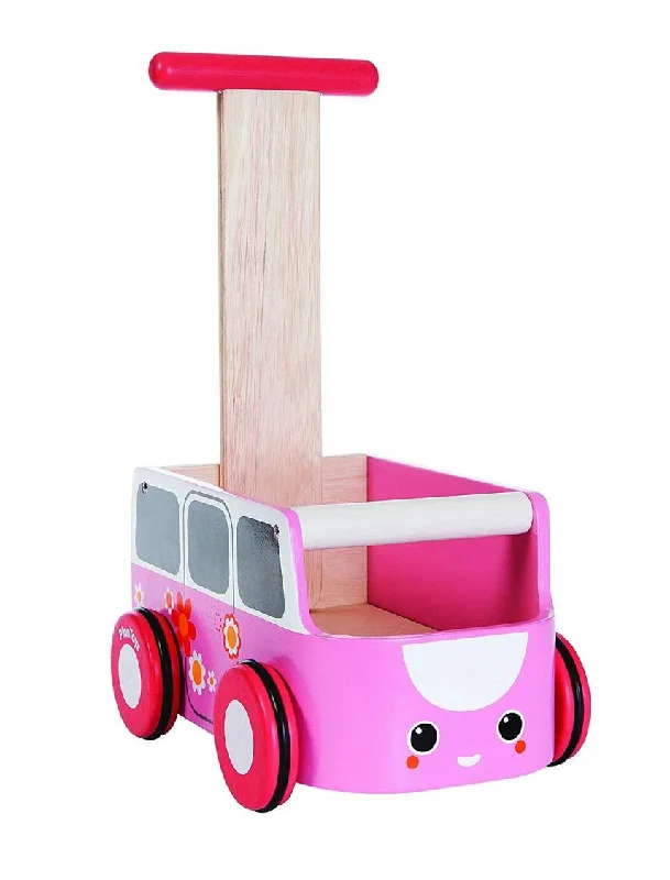 Wooden forts for imaginative play​ Van Walker - Plan Toys Pink