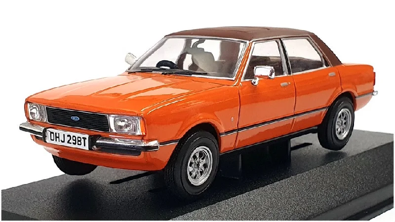 Train sleepers for overnight long - distance trips​ Vanguards 1/43 Scale VA11915 - Ford Cortina Mk4 2.0 Ghia - Signal Orange