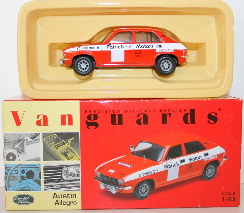 Model train tracks in different gauges​ VANGUARDS 1/43 VA04505 AUSTIN ALLEGRO PATRICK MOTORS