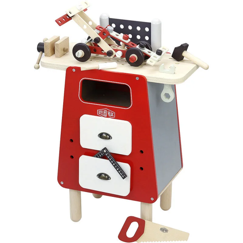 Wooden play post offices for postal role - play​ Vilac 2141 Large Work Bench