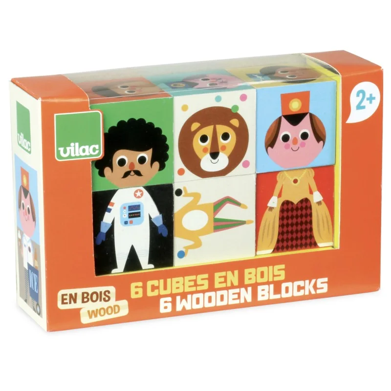 Wooden play submarines for underwater adventures​ Vilac Arrhenius-Funny Blocks