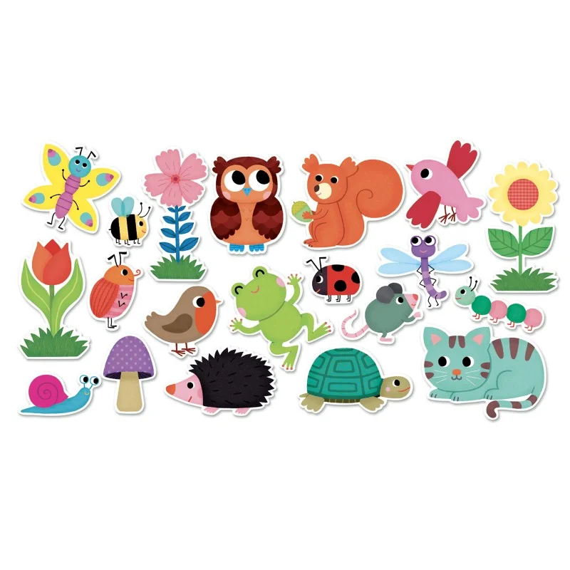 Wooden play stores for shopping pretend​ Vilac 19 Garden Magnets