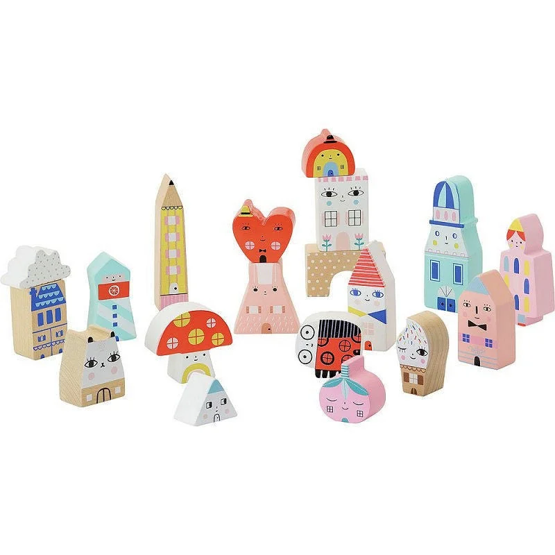Wooden seesaw toys for outdoor interaction​ Vilac Tiny City Suzy Ultman