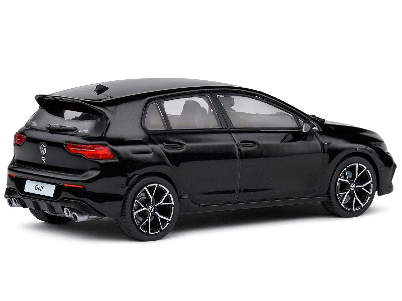 Pet - store model toys for pet - lovers' play​ Volkswagen Golf VIII R Deep Black Pearl 1/43 Diecast Model Car by Solido