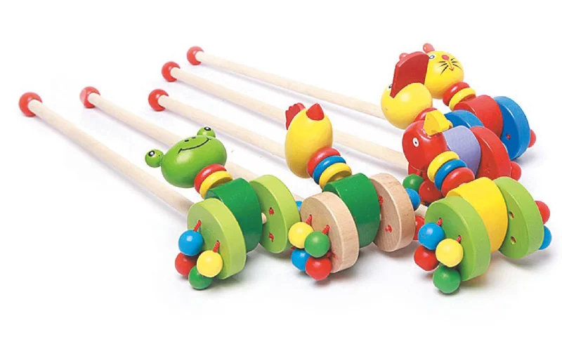 Wooden puzzles for improving problem - solving skills​ Wooden Cartoon Trolley