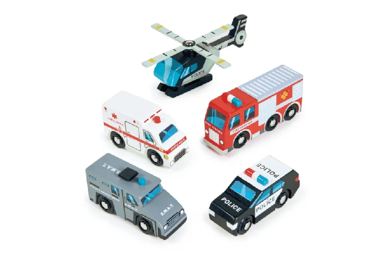 Wooden play kitchens for cooking pretend​ Wooden Emergency Vehicles