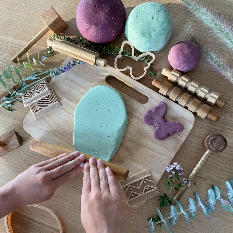 Wooden play museums for cultural exploration​ Wooden Play-Dough Set