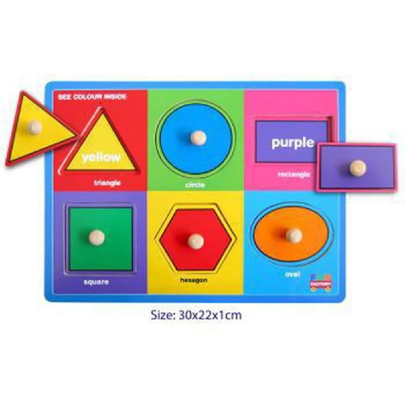 Wooden play kitchens for cooking pretend​ Wooden Shapes Puzzle