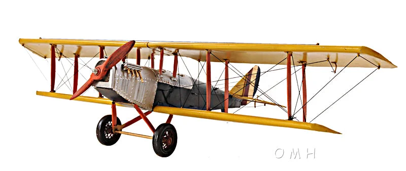 Power - plant model toys for energy - concept learning​ Yellow Curtis Jenny Plane 1:18