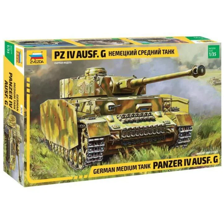 Space - station model toys for long - term - space - stay scenarios​ Zvezda 1/35 Scale German Medium Tank Panzer IV - Ausf. G