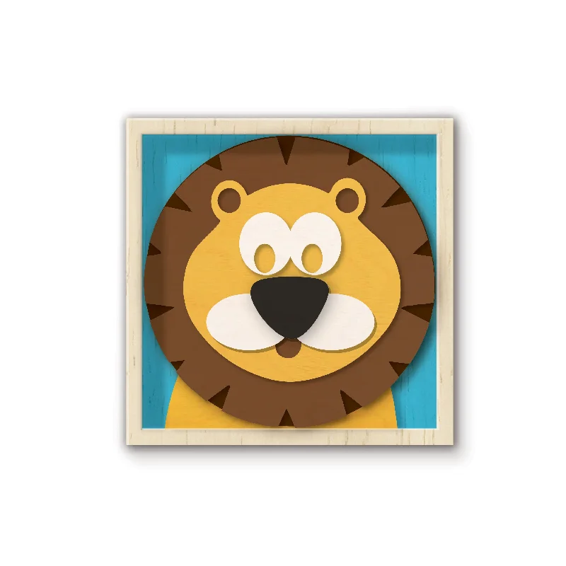Puzzle - based fitness challenges for physical activity​ BeginAgain Paint & Stack Puzzlers - Lion