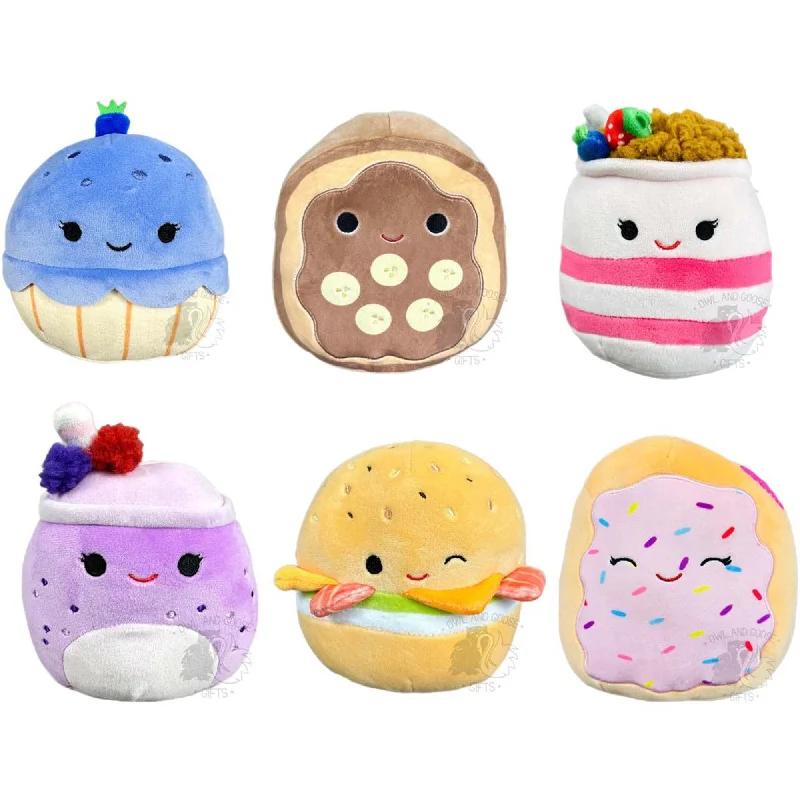 Plush toys for baristas with coffee - bean - shaped accents​ Breakfast Squad Squishmallow Plush, 5 Inches, Assortment, 1 Count