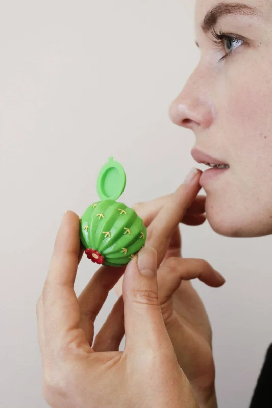 Plush toys for nature lovers in tree or leaf designs​ Cactus Lip Balm