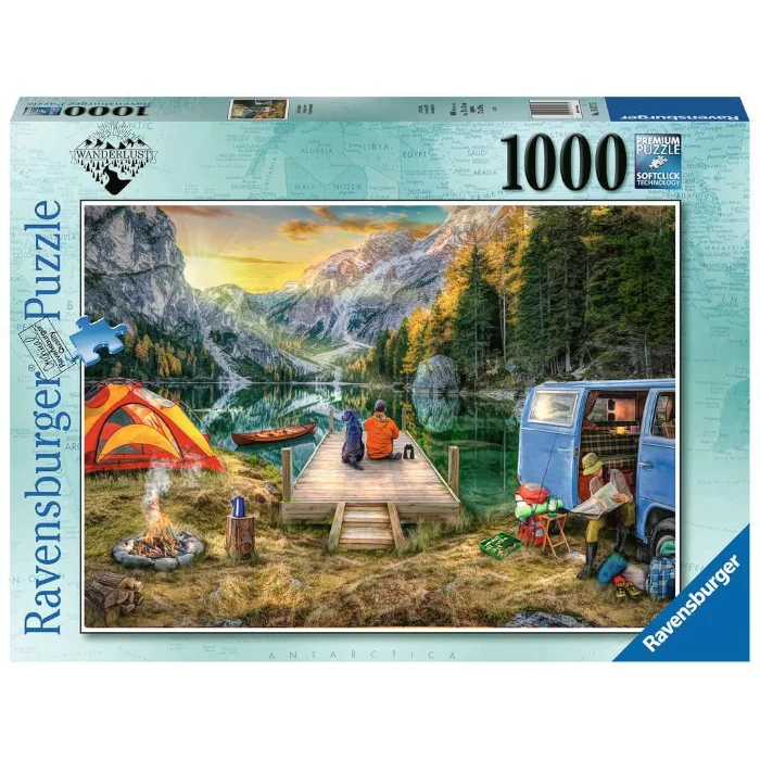 Puzzle - shaped storage boxes for keeping items organized​ Calm Campsite  1000pc puzzle