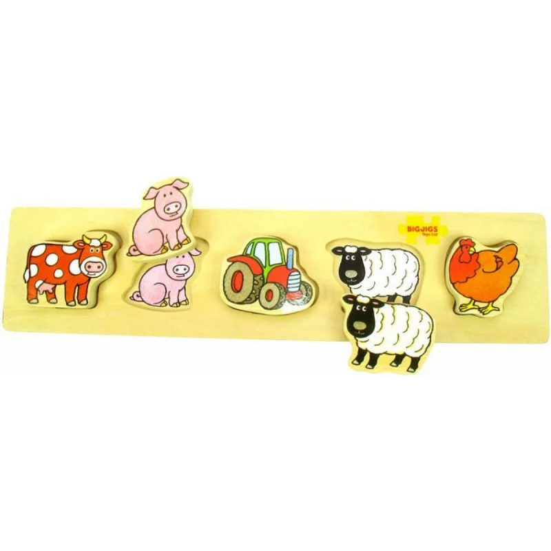 Puzzle - inspired garden ornaments for outdoor beauty​ Chunky Lift & Match Farm Puzzle
