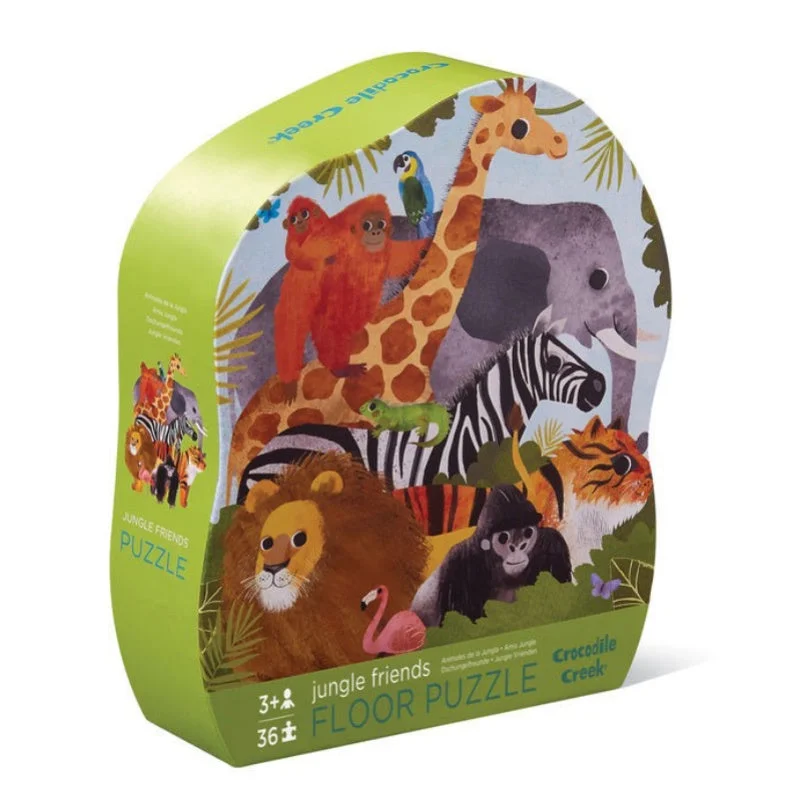 Puzzle - based science experiments for kids​ Classic Floor Puzzle 36PC - Jungle Friends