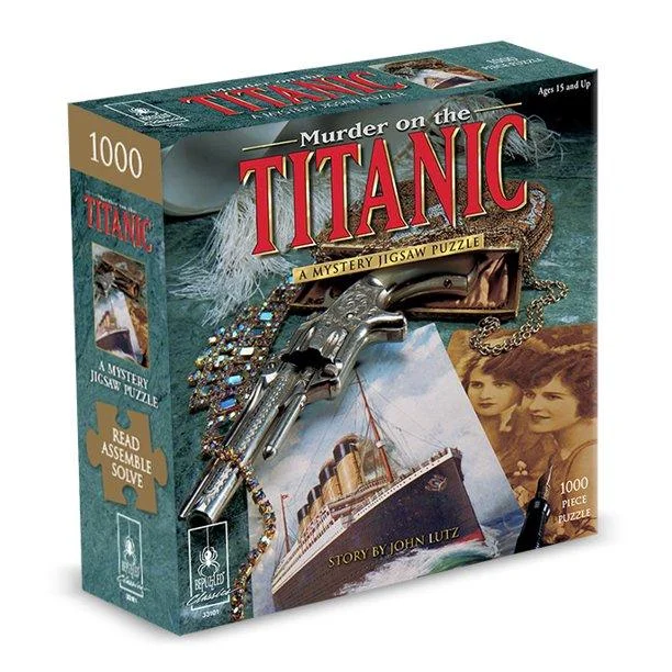 Puzzle - inspired pottery with puzzle - like textures​ Classic Mystery Jigsaw Puzzles Murder on the Titanic 1000 pc