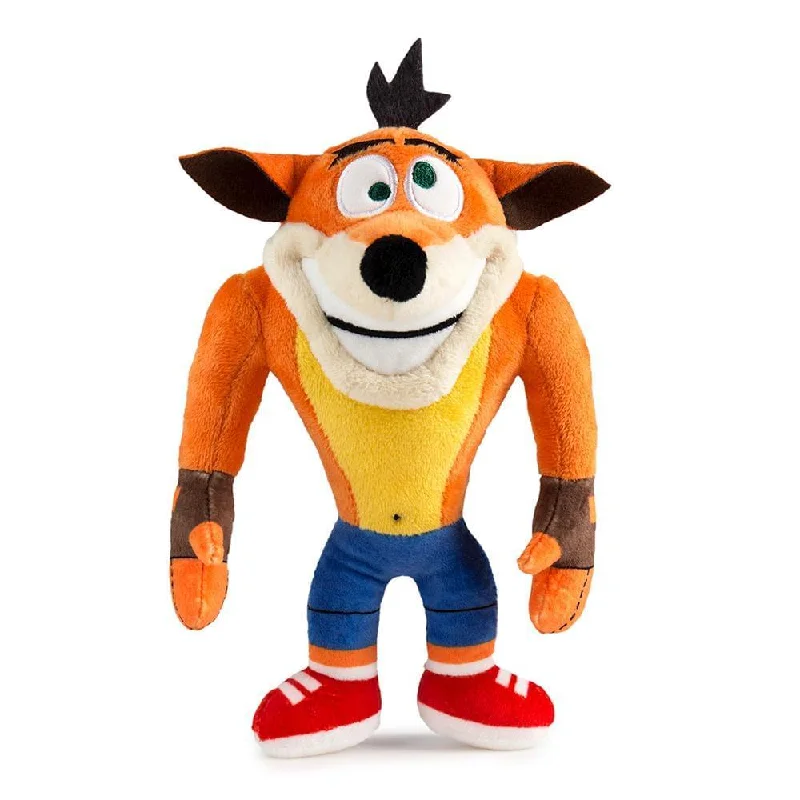 Miniature plush toys for keychain attachments​ Crash Bandicoot 8" Phunny Plush: Crash Bandicoot (Crazy Eyes)