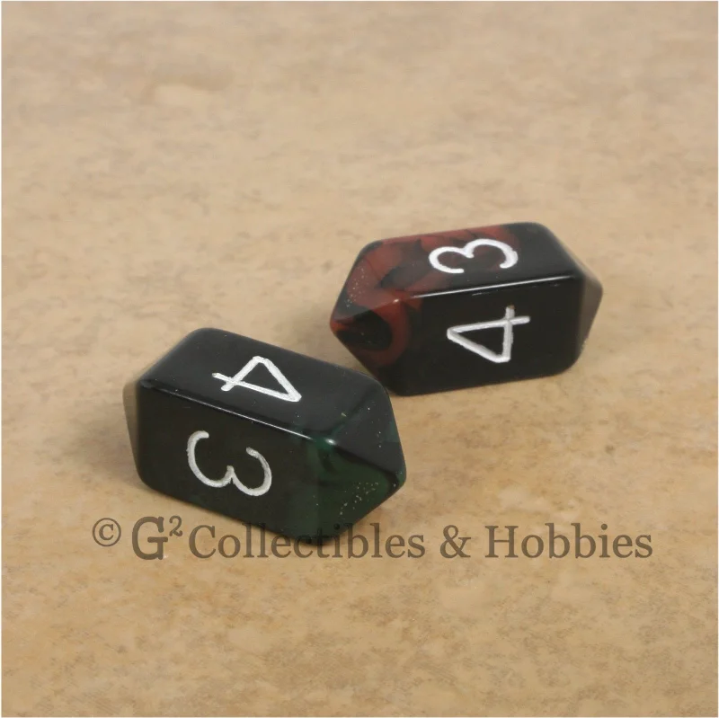 Plush toys for archaeologists with shovel - or artifact - shaped accessories​ D4 Crystal Oblivion Dice 2pc Set - Dark Red & Dark Green