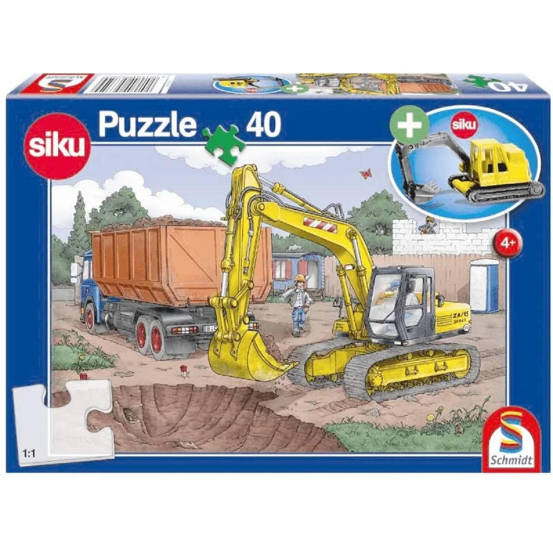 Nature - themed puzzles featuring landscapes​ Digger 40pc Puzzle & Play