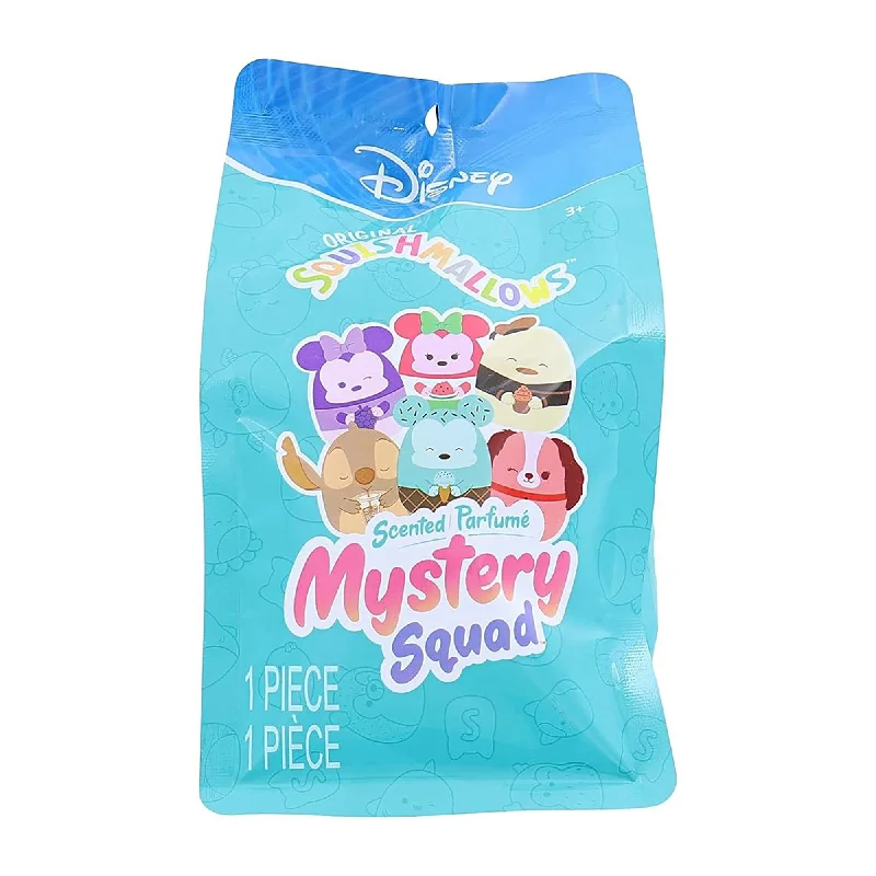 Mermaid plush toys with long flowing tails​ Disney Mystery Squad Squishmallow Plush, 5 Inches, Assortment, 1 Count