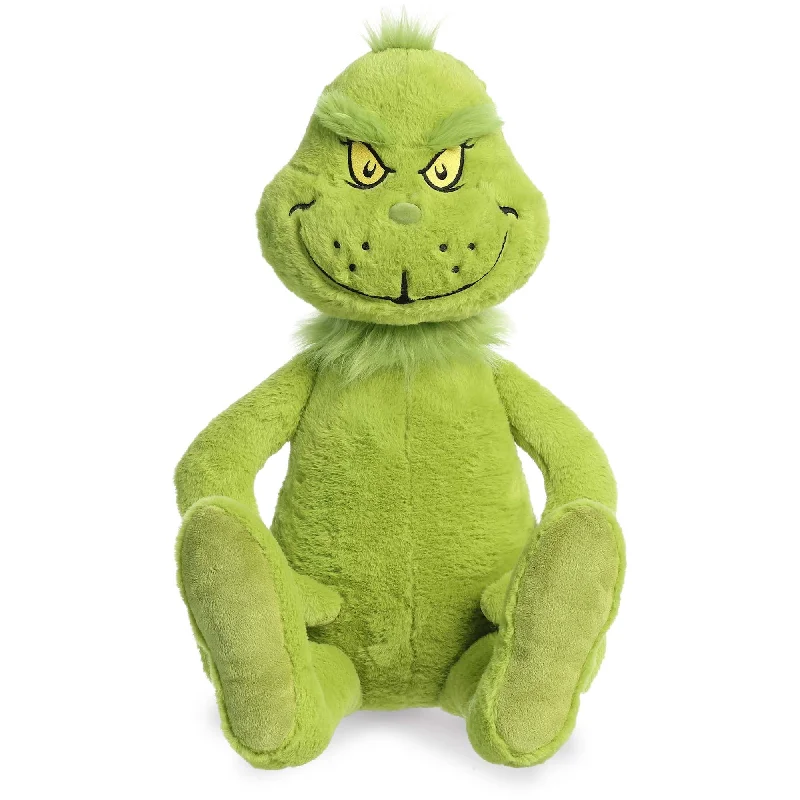 Plush toys for chefs with chef's hat and apron designs​ Dr. Seuss: The Grinch, Grinch Jumbo Plush, 33 Inches