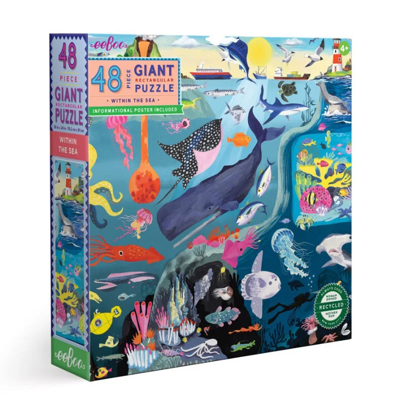 Puzzle - inspired jewelry with small puzzle elements​ EeBoo 48 PC Puzzle – Within the Sea