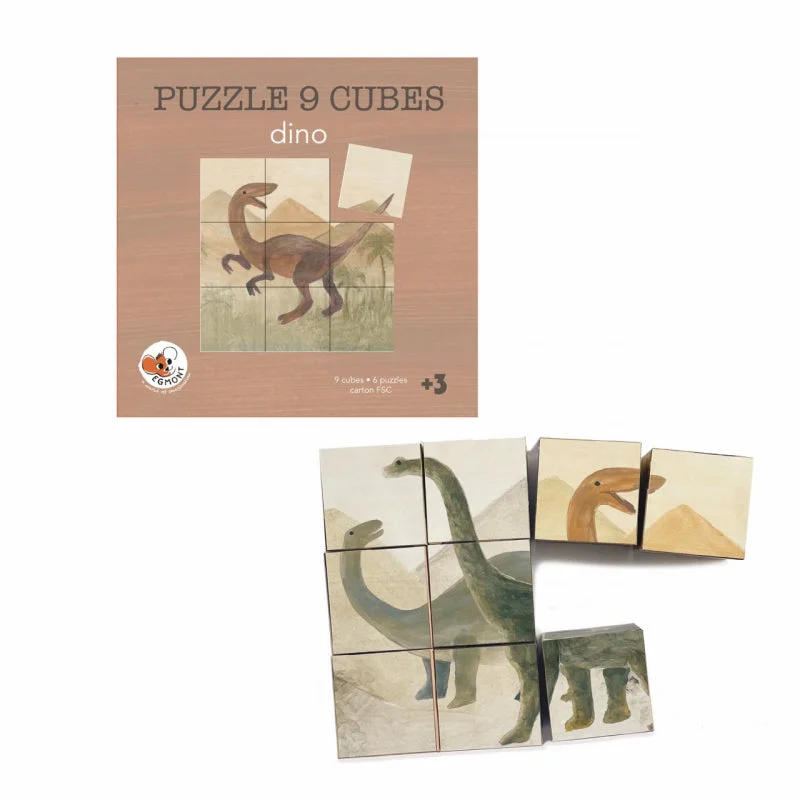 Educational puzzles for preschoolers to enhance cognitive skills​ Egmont Toys Cube Puzzle Dino