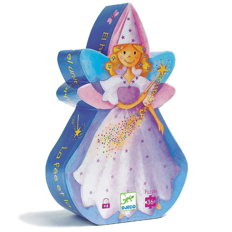 Puzzle - themed cakes with puzzle - piece decorations​ Fairy & The Unicorn 36 Piece Puzzle