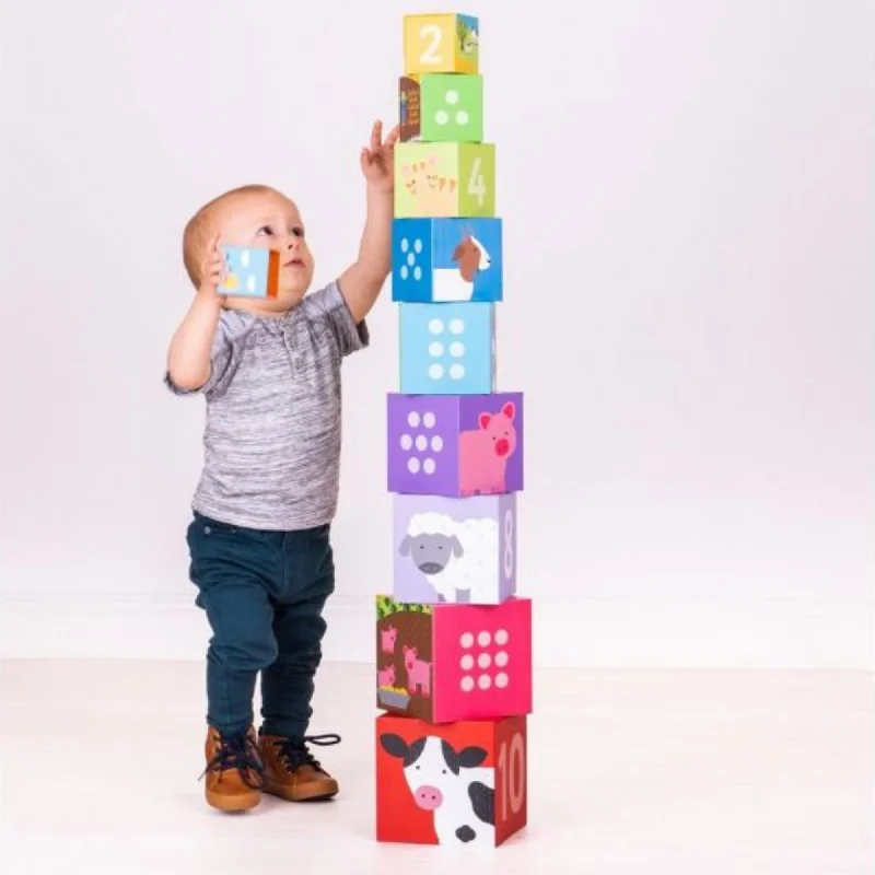 Giant - scale puzzles for large - space displays​ Farmyard Stacking Cubes