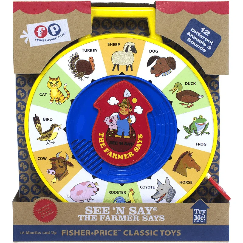 Puzzle - related art prints for wall decoration​ Fisher Price See N Say Farmer Says