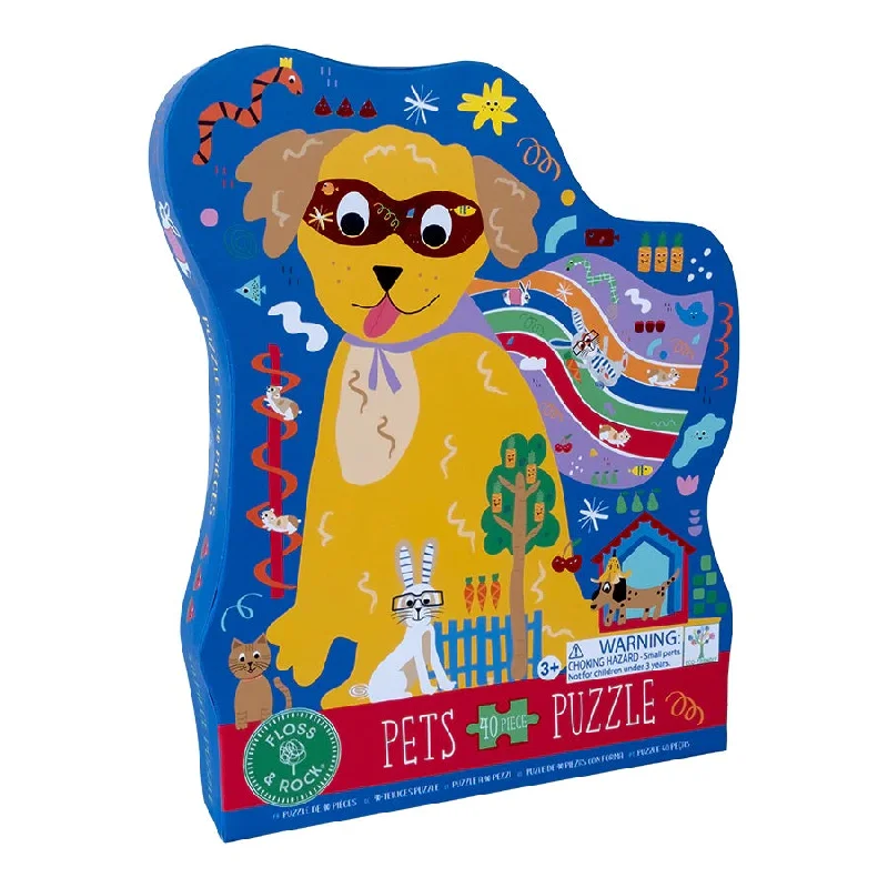 Puzzle - based board games combining multiple elements​ Floss & Rock 40 Piece Jigsaw - Pets
