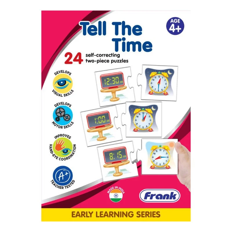 Puzzle sets with interchangeable parts​ Frank Educational Tell The Time