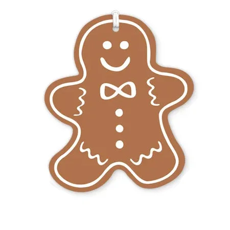 Puzzle - themed hair accessories for fashion statements​ Gingerbread Man Gift Tag