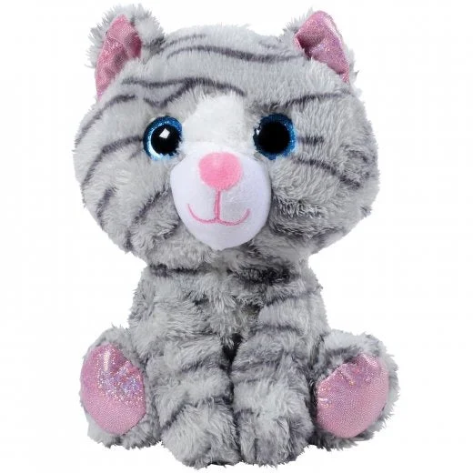 Plush toys with scented inserts for a calming effect​ Glitter Eyes Striped Cat Plush Toy