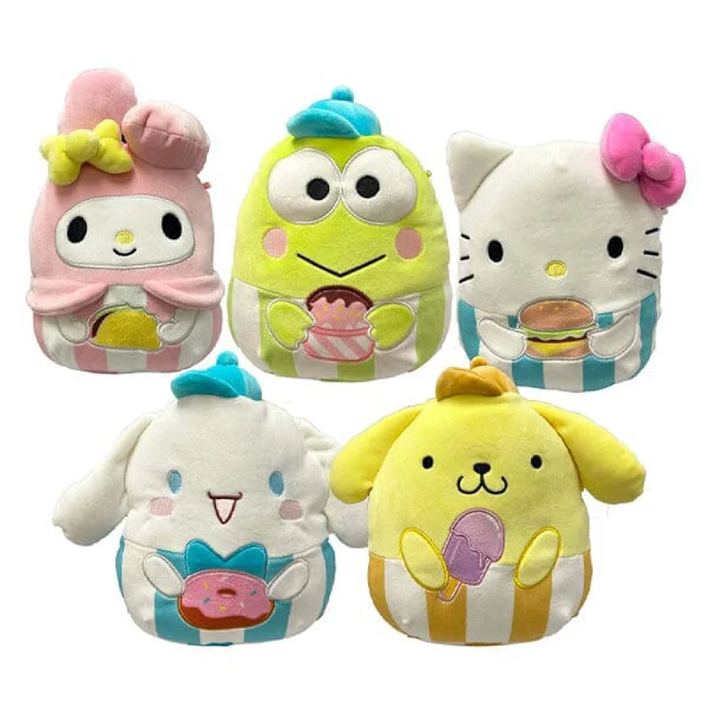 Plush toys for fashionistas in trendy outfits​ Hello Kitty and Friends Squishmallow Plush, 8 Inches, Assortment, 1 Count
