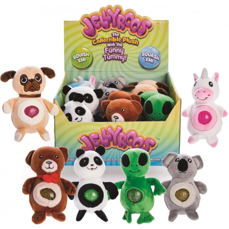 Educational plush toys for toddler development​ Jellyroos Collectible Plush, Assortment, 1 Count
