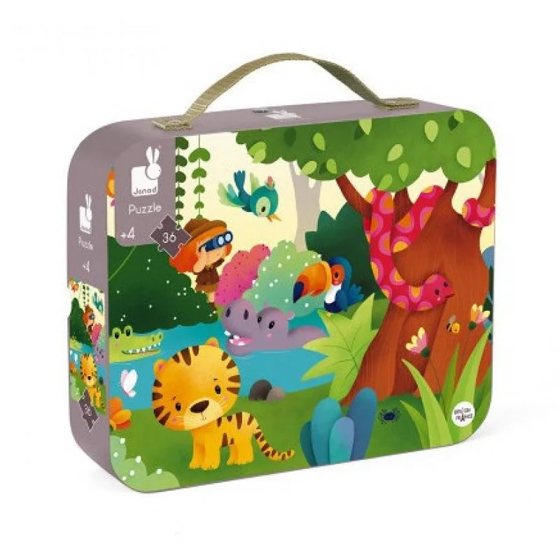 Puzzle - themed party favors​ Jungle 36 Piece Puzzle & Poster