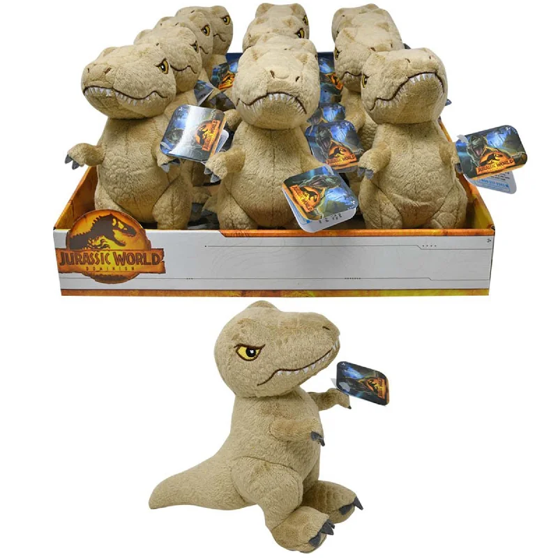 Plush toys for skiers in ski - themed outfits​ Jurrasic World Small T-Rex Plush, 1 Count