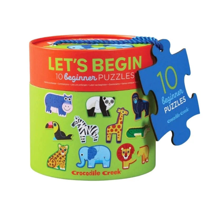 Puzzle - themed wall decals for quick home decor changes​ Let's Begin 2PC Puzzle - Jungle