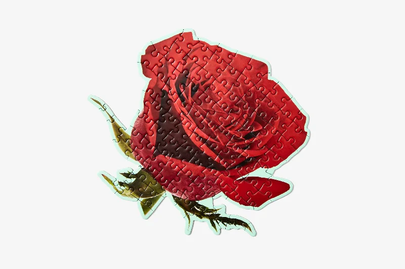 Puzzle - shaped wall clocks for timekeeping with style​ Little Puzzle Thing™ - Rose