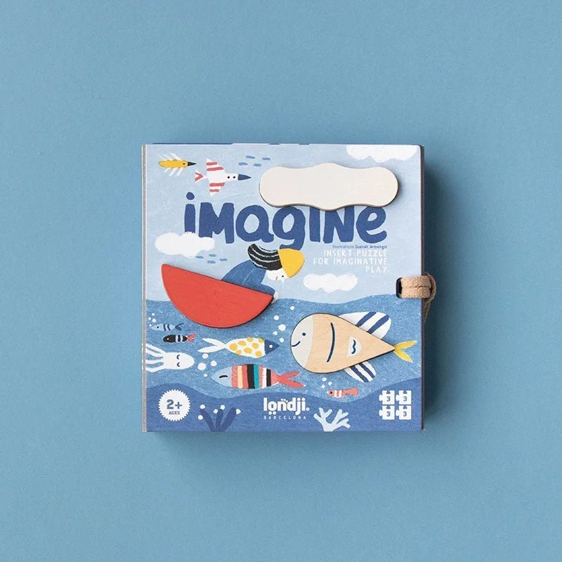 Puzzle - shaped bookends for book lovers​ Londji: Imaginative Play Puzzle (x3) - Imagine Puzzle